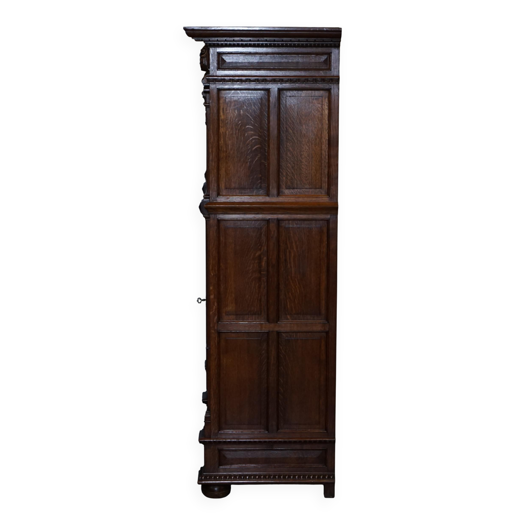 Hand-carved Dutch armoire from the 1940s.