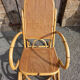 Bamboo, canborn, vintage rocking chair