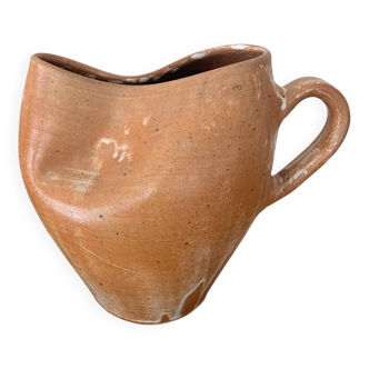 Handcrafted stoneware pitcher
