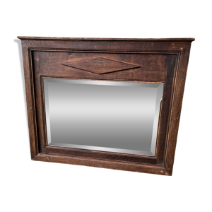 miroir Biseauté en bois - massif