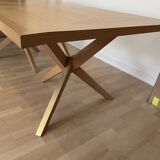 Oak table "Jane" by Roche Bobois