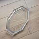 Art Deco transparent glass top