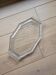 Art Deco transparent glass top