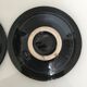 Set of 3 black decorative deep plates.