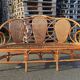 Rattan bench and cannage, vintage