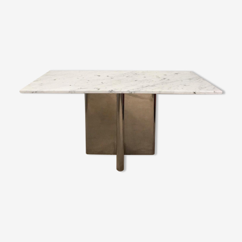 Marble and metal console 1970