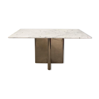 Marble and metal console 1970