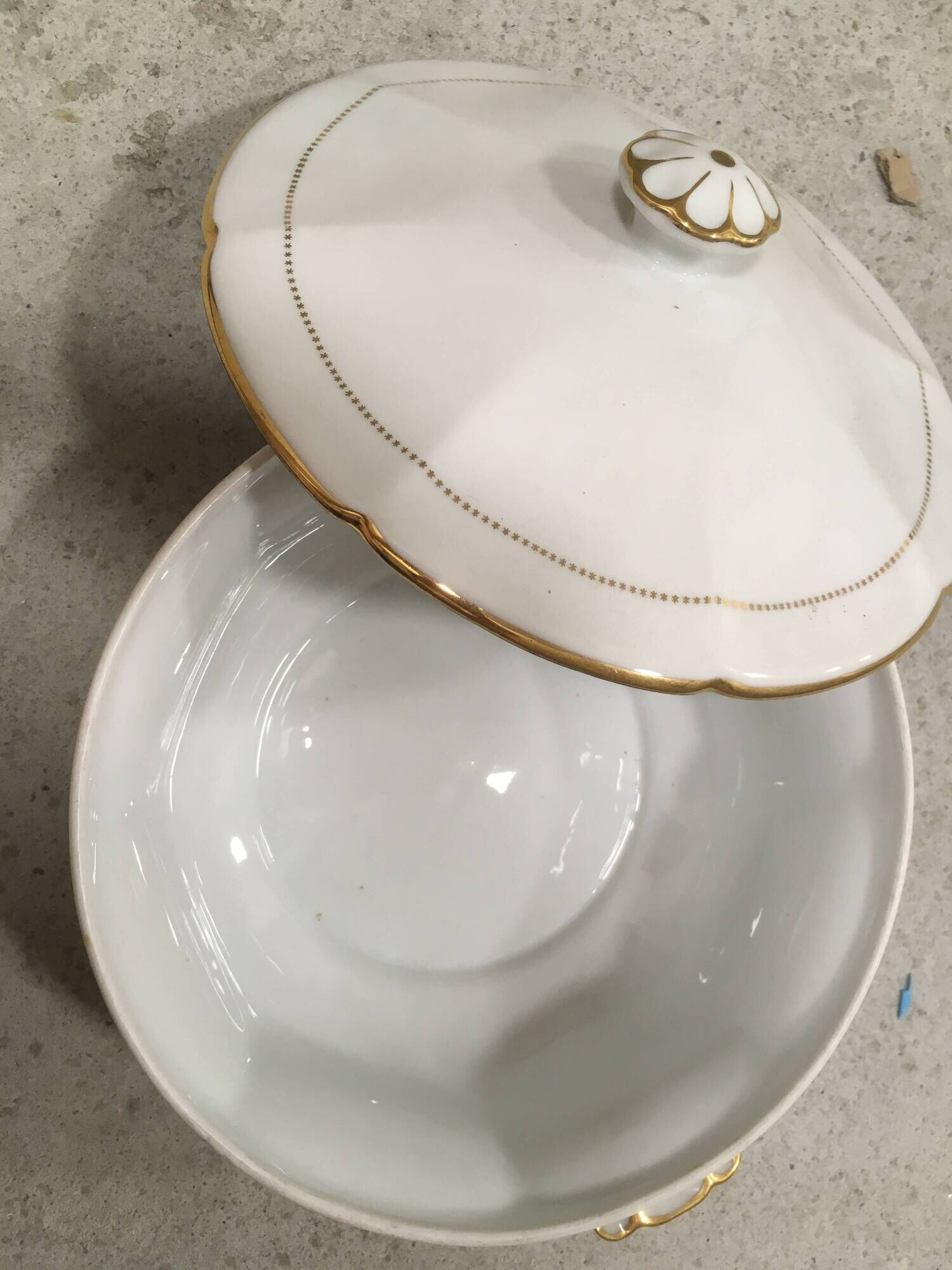 Limoges Porcelain Plate CG Cie Fine Gold Gilding