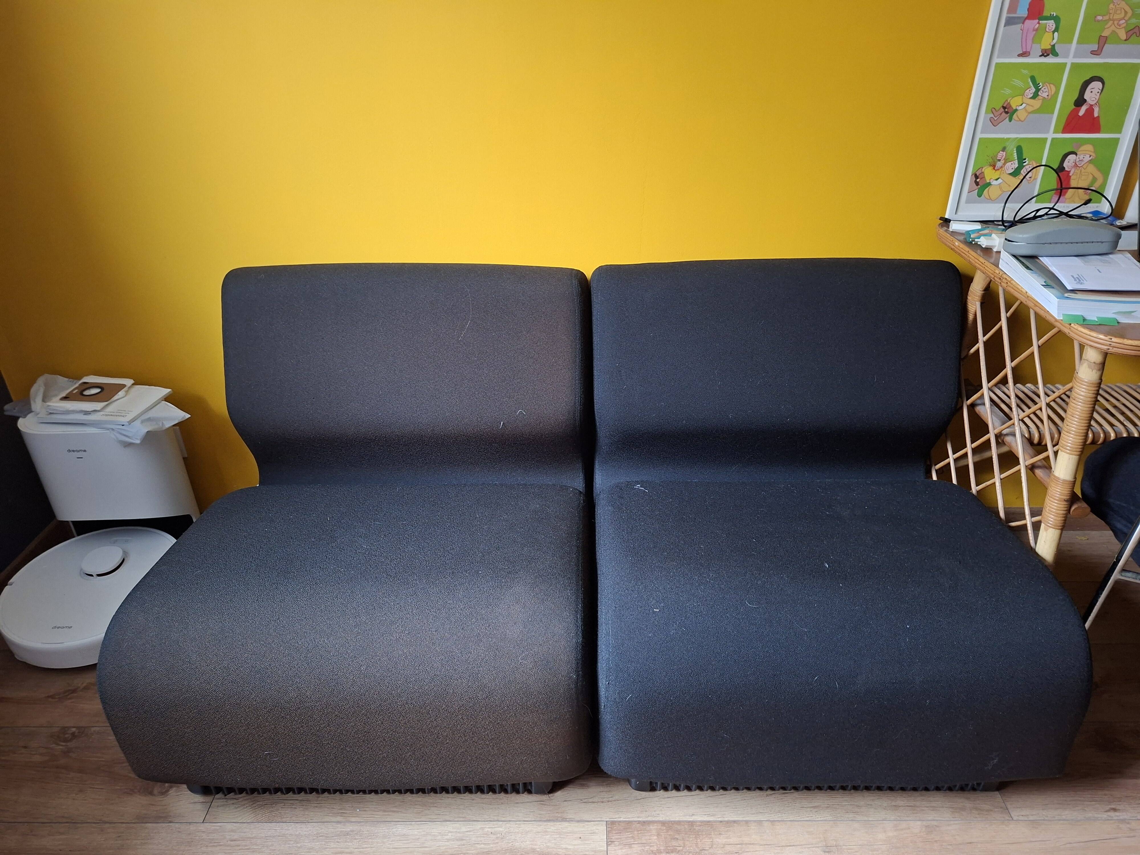 Herman Miller modular armchair – Don Chadwick – black fabric