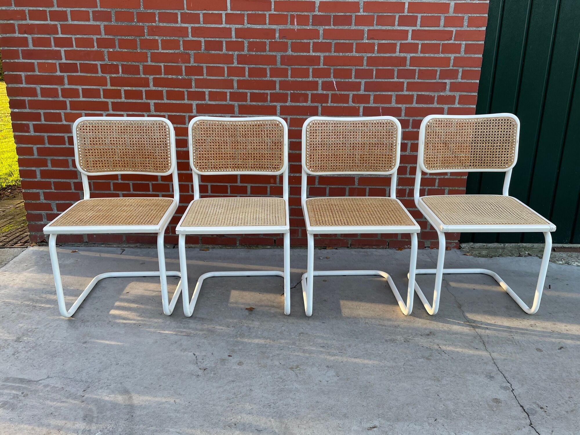 Suite of 4 chairs Cesca by Marcel Breuer made in Italy