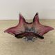 Mid century Murano pink glass bowl , 1970s