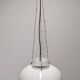 XL dome suspension in white opaline by Limburg, Germany, circa 1960.