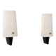 Pair of vintage wall sconces, black ABS and perspex, France, 1970.