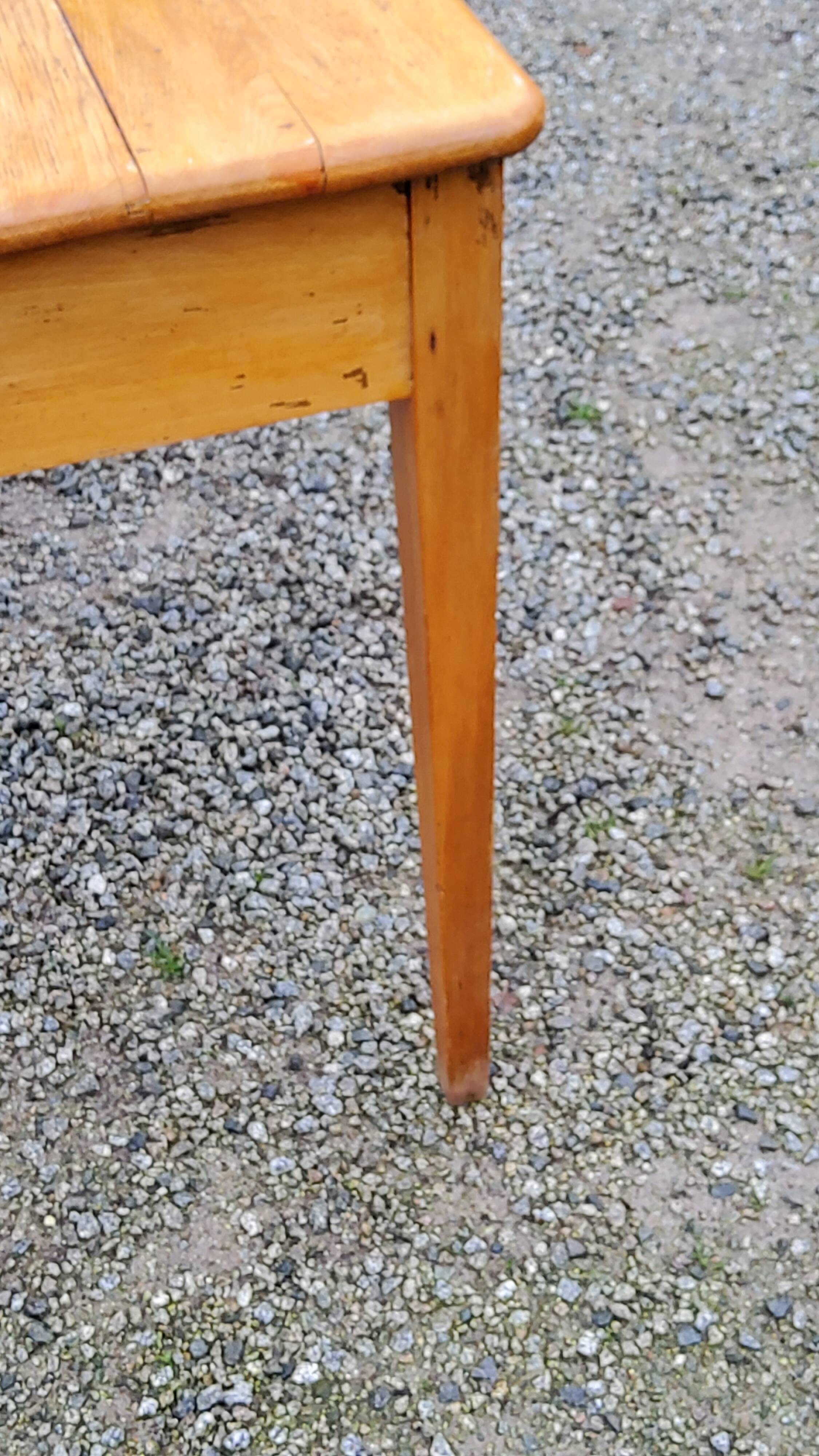 Writing table oak desk feet bobbins from the 50s