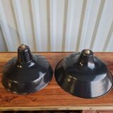 Set of 2 industrial pendant lights
