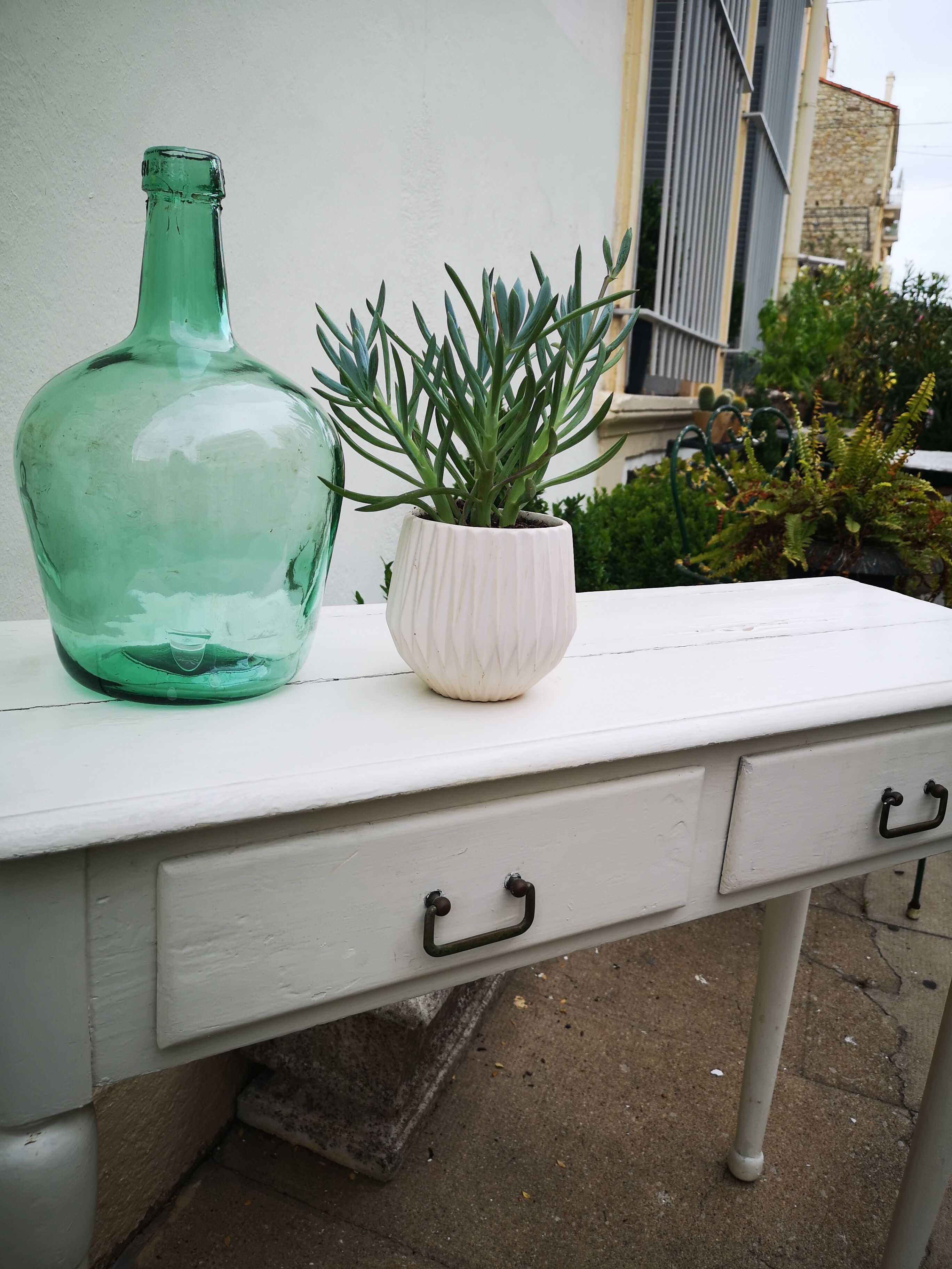 Vintage wooden console