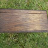 Wooden box, brass handle