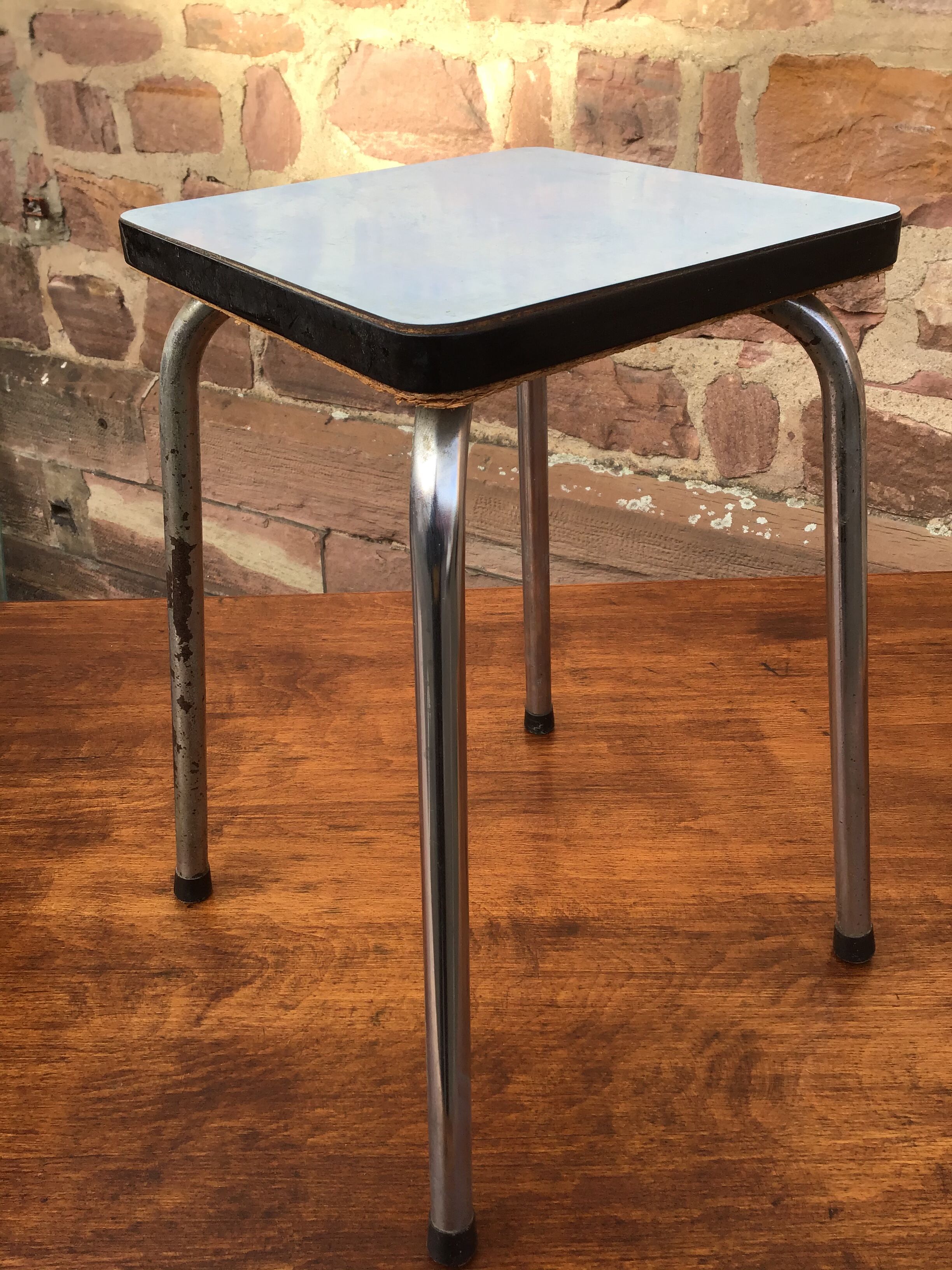 Mid-century stool in vintage formica 1960