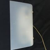 Applique blanche et noir en perplex vintage 1960