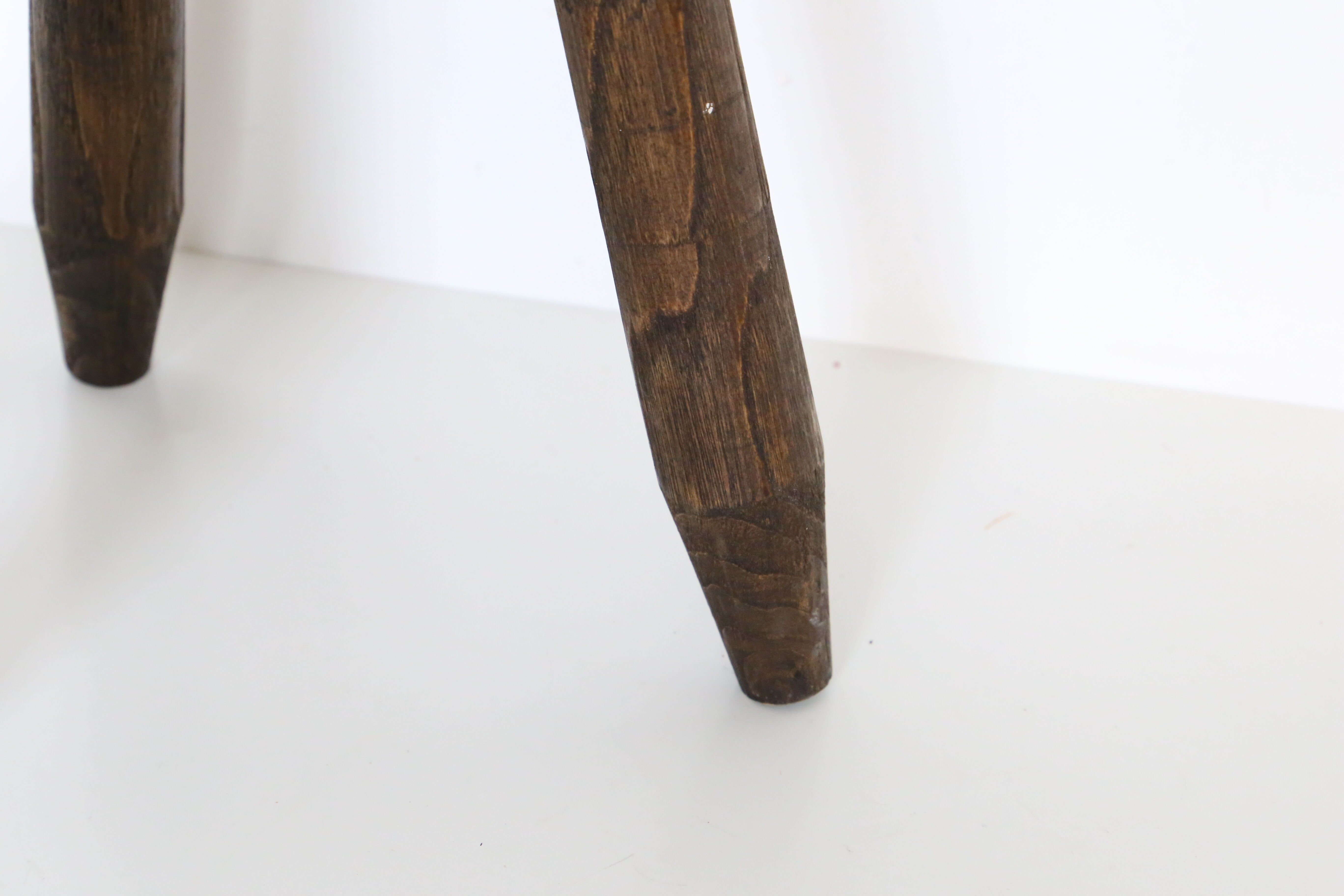 Farm tripod stool, rustic, vintage