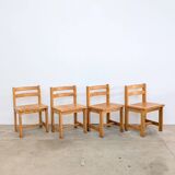 Scandinavian pine chairs, set of 4