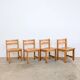 Chaises en pin scandinave, lot de 4