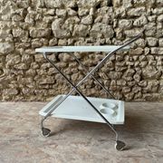 Folding PVC dessert table – Italian design – 1980s