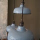 Day blinds emailed industrial lamp sky blue