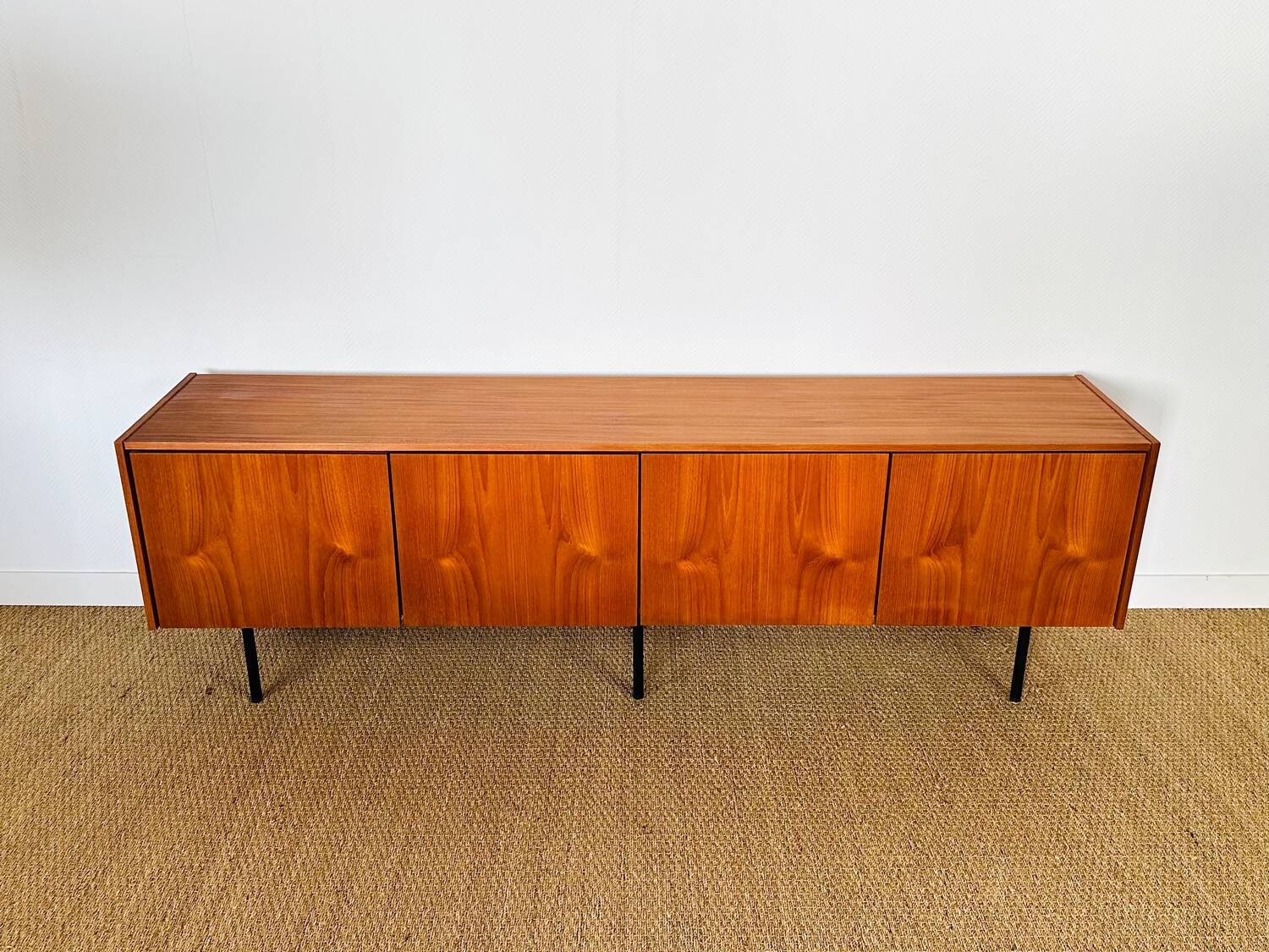 1960s minimalist Scandinavian teak sideboard