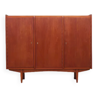 Highboard en teck, design danois, années 1960, production: Danemark