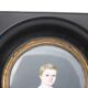 Miniature by p martin young child charles martin 1836 blackened frame