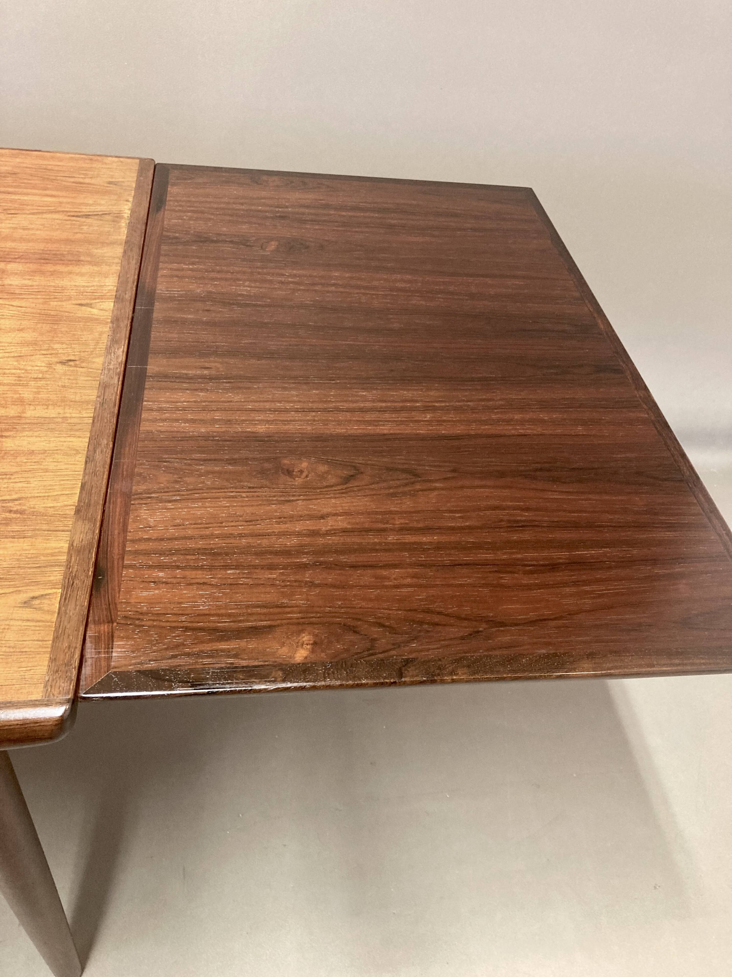 Rosewood extending high table "Scandinavian Design" 1950.