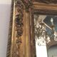 Louis Philippe mirror in wood and golden stucco 103x103cm