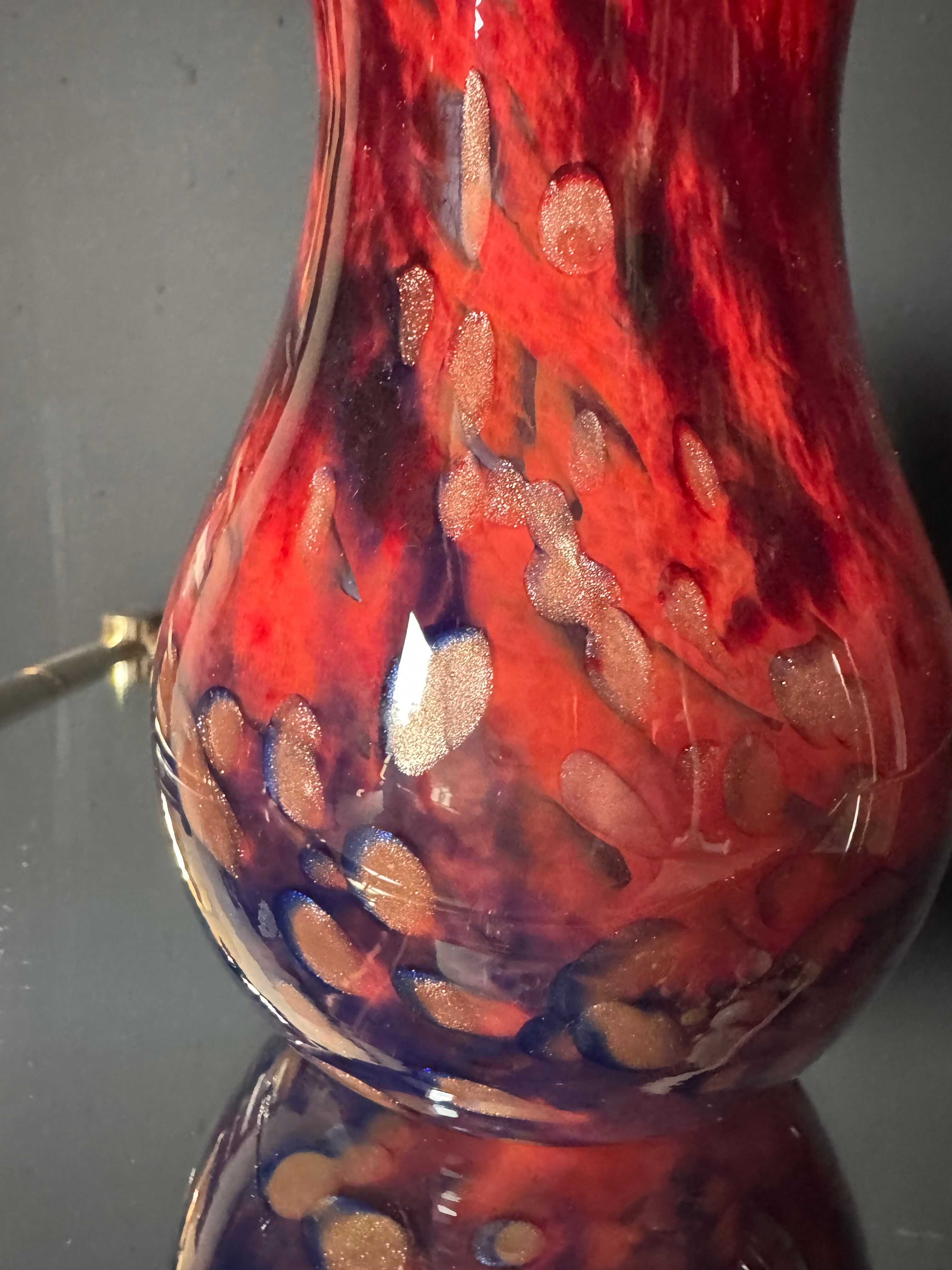 Vase verre de Murano années 70