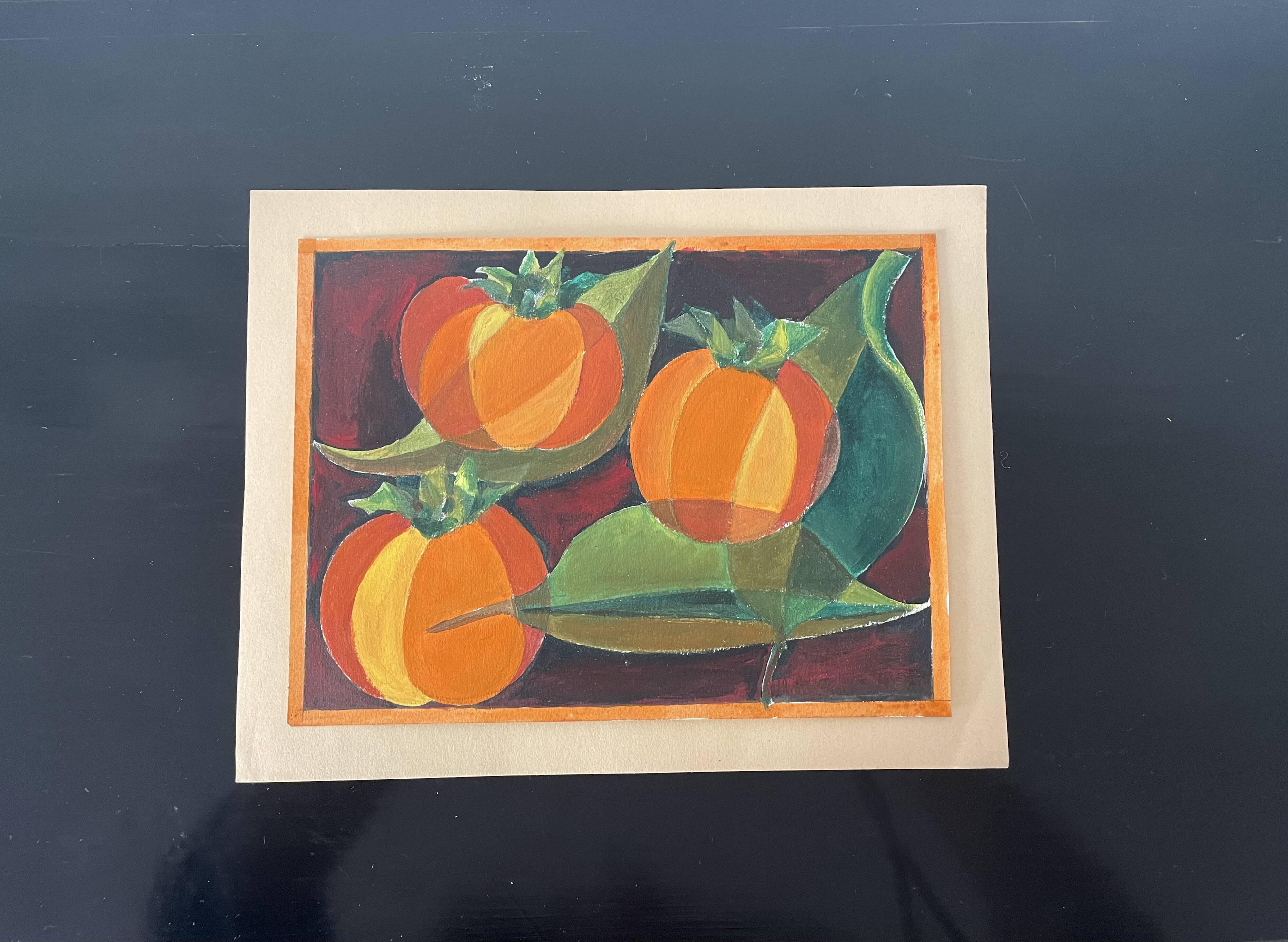 Gouache pumpkins Maïté Bournoud Schorp