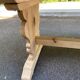Renovated monastery farmhouse table in pine wood, 180cm, 20th century.