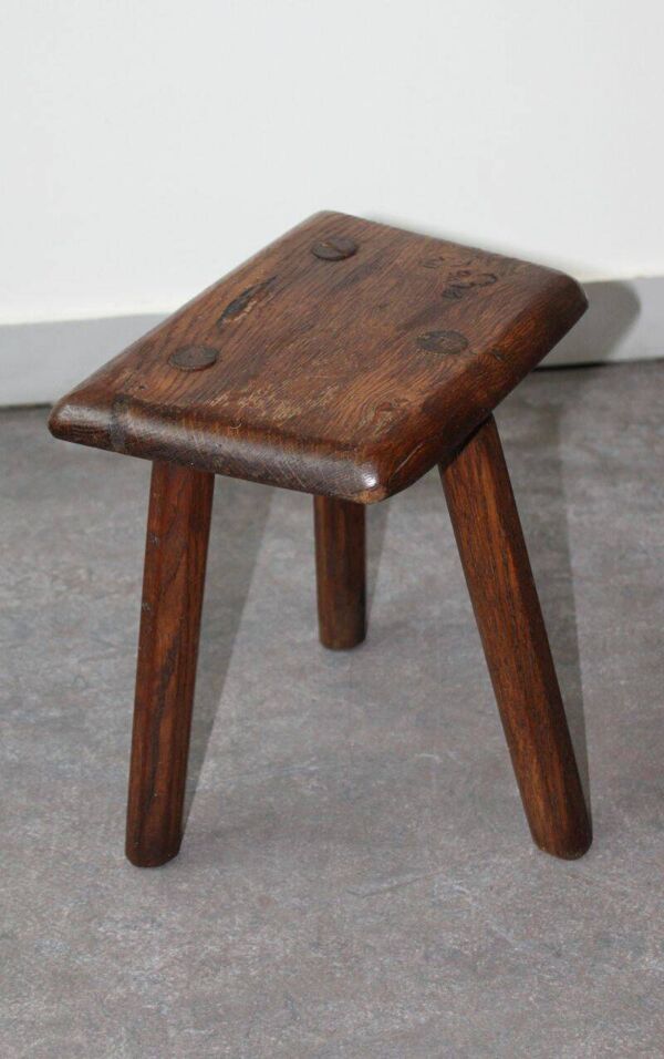 Tabouret brustaliste tripode, 50's.