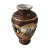 Vase artisanal japonais , peint à la main - début 20eme