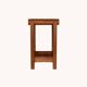 Teak stool inspired by Pierre Chapo, USA, 1960s.
