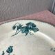 Serving dish Sarreguemines U&G iron earth decoration Féria