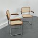 Vintage in style Cesca Chairs by Marcel Breuer, Italy, 1980s, Set of 2