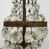 Pair of balloon lamps with pendants in Louis XVI Directoire style. 50