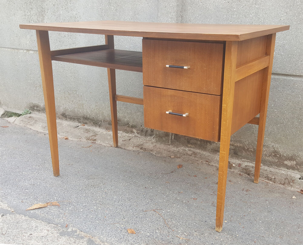 Desk wood modernist vintage, 60s