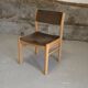 1970 wood and velvet chair