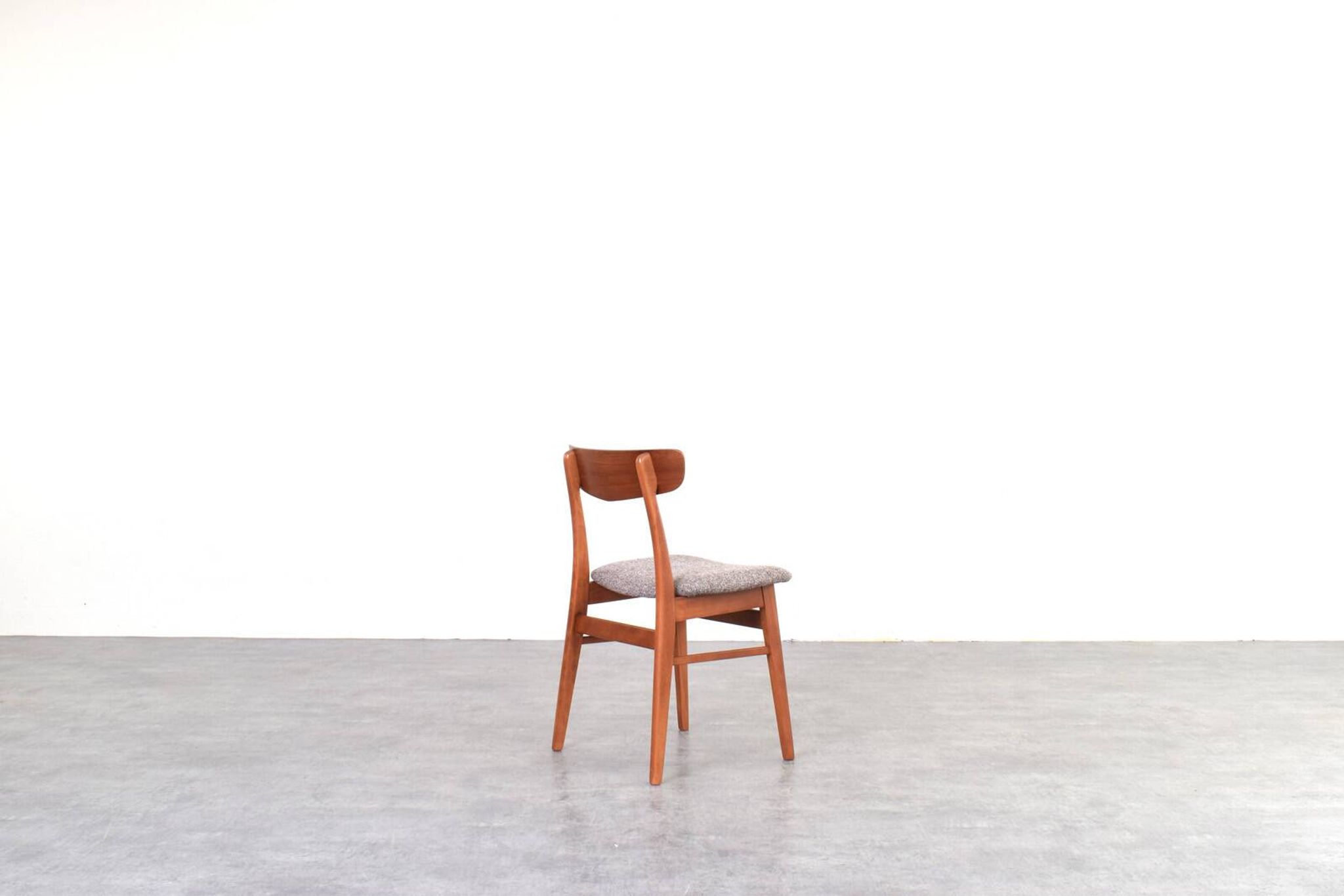 Mid-Century Danish Teak & Wool Dining Chairs from Farstrup, 1960s, Set of 4