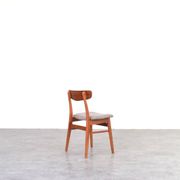 Mid-Century Danish Teak & Wool Dining Chairs from Farstrup, 1960s, Set of 4