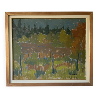 Vintage Svan Grandin Landscape painting