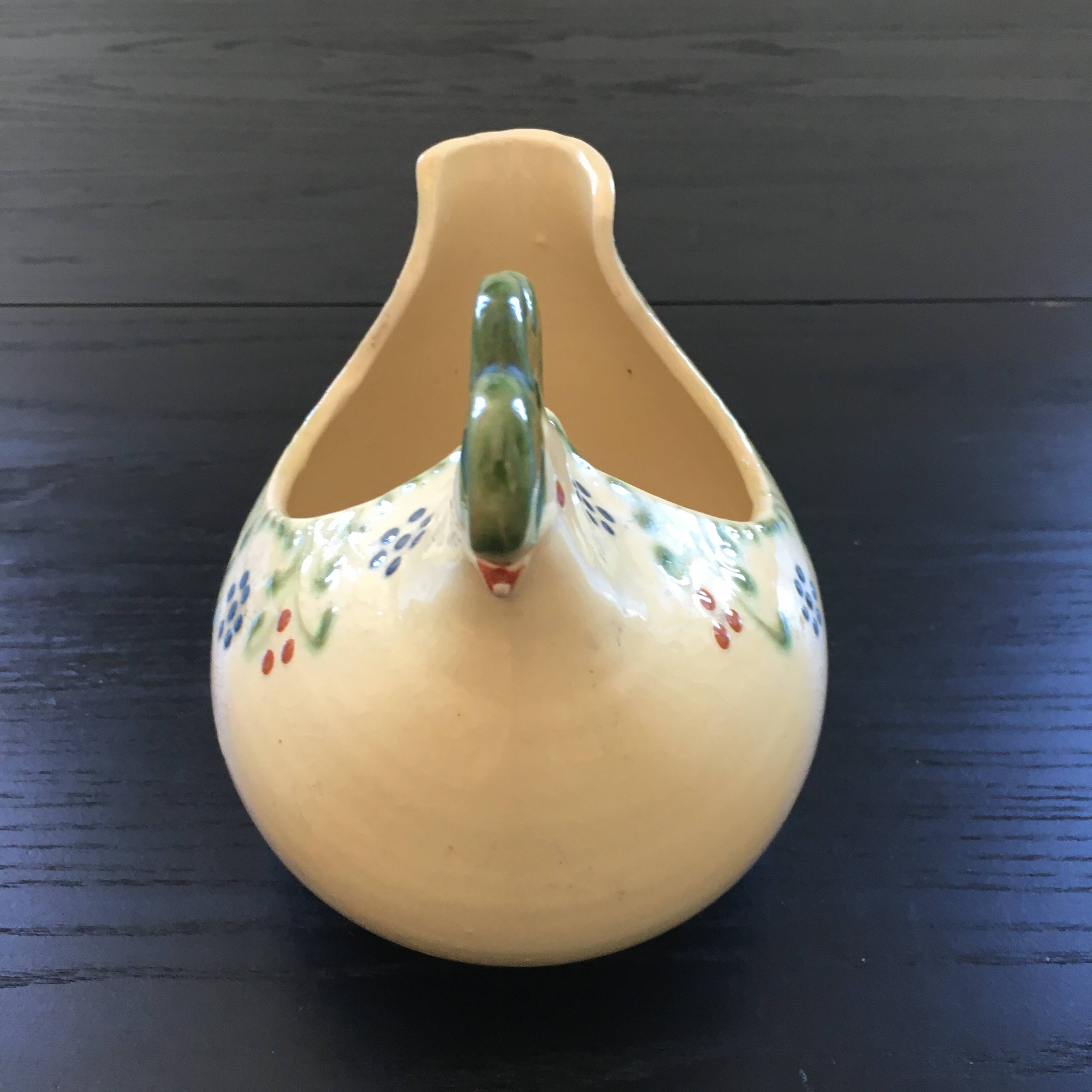 Floral chicken-shaped planter