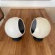 Pair of adjustable vintage wall lamps, white lacquered metal, LITA 1970