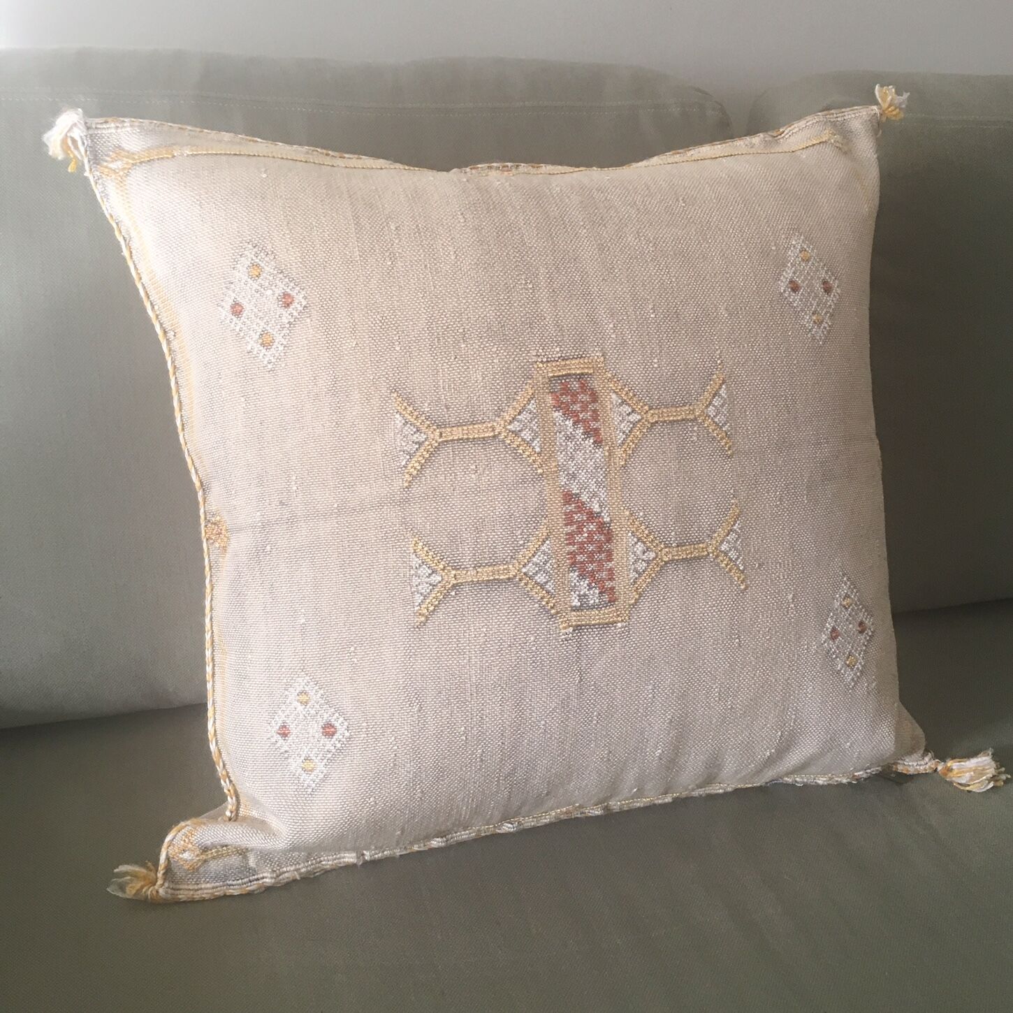Natural vegetable silk cushion cover